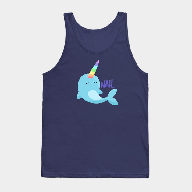 NAH-whal Tank Top by FunUsualSuspects